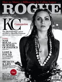 KC Concepcion Rogue magazine cover - February 2008